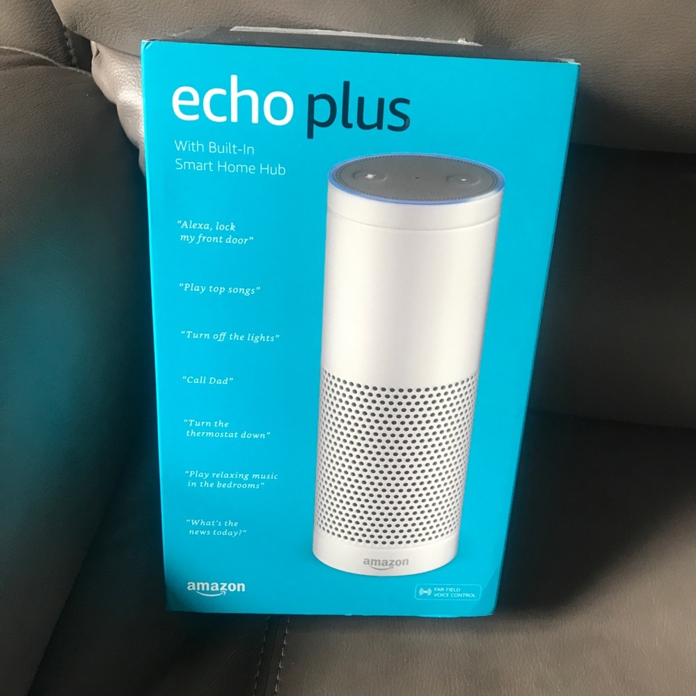 Amazon echo plus with built in hub. Used for 1 wk.